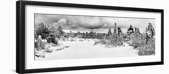 South Tufa Area, Panoramic View of Tufa Formations at Dawn after a Fresh Snowfal-Ann Collins-Framed Photographic Print