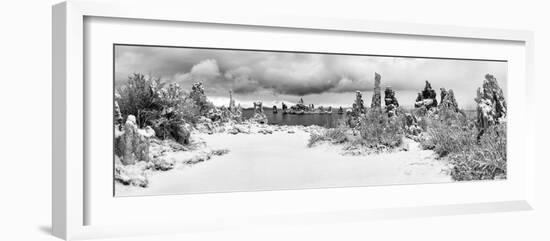 South Tufa Area, Panoramic View of Tufa Formations at Dawn after a Fresh Snowfal-Ann Collins-Framed Photographic Print