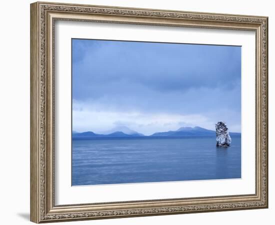 South Tufa Area, Tufa Formation and Clearing Storm at Dawn after a Fresh Snowfall-Ann Collins-Framed Photographic Print