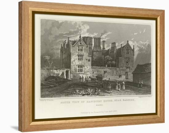 South View of Eastbury House, Near Barking, Essex-William Henry Bartlett-Framed Premier Image Canvas