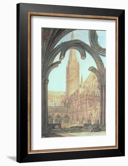 South View of Salisbury Cathedral, 1802-J M W Turner-Framed Giclee Print