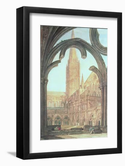 South View of Salisbury Cathedral, 1802-J M W Turner-Framed Giclee Print