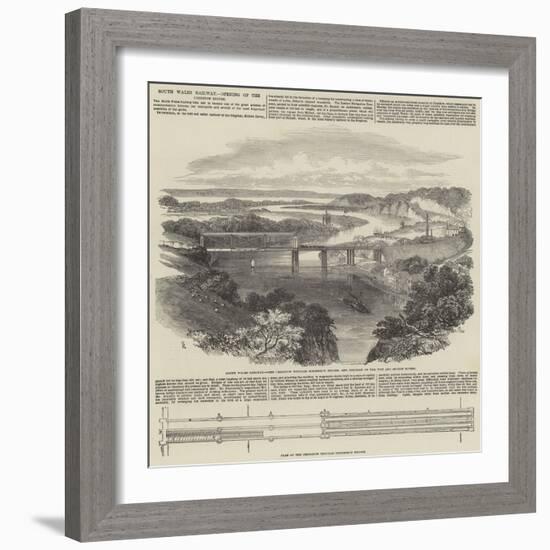 South Wales Railway, Opening of the Chepstow Bridge-Samuel Read-Framed Giclee Print