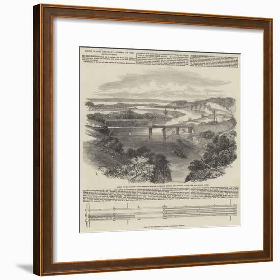 South Wales Railway, Opening of the Chepstow Bridge-Samuel Read-Framed Giclee Print