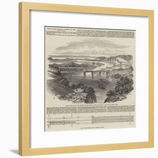 South Wales Railway, Opening of the Chepstow Bridge-Samuel Read-Framed Giclee Print