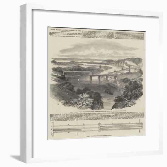 South Wales Railway, Opening of the Chepstow Bridge-Samuel Read-Framed Giclee Print