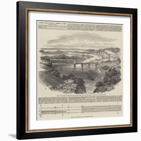 South Wales Railway, Opening of the Chepstow Bridge-Samuel Read-Framed Giclee Print