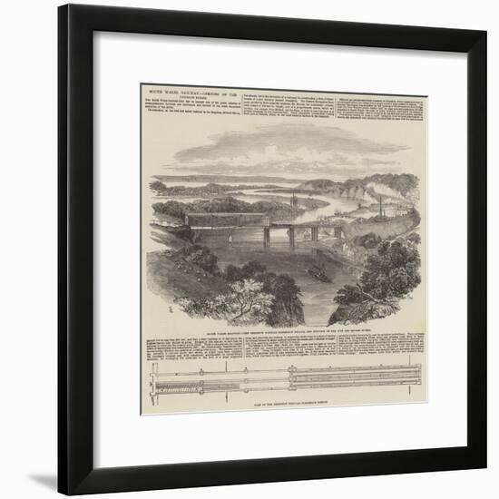 South Wales Railway, Opening of the Chepstow Bridge-Samuel Read-Framed Giclee Print