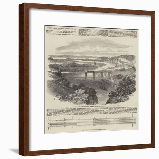 South Wales Railway, Opening of the Chepstow Bridge-Samuel Read-Framed Giclee Print