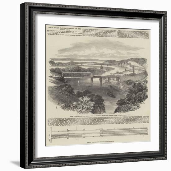 South Wales Railway, Opening of the Chepstow Bridge-Samuel Read-Framed Giclee Print