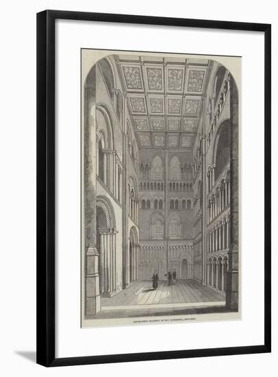 South-West Transept of Ely Cathedral, Restored-null-Framed Giclee Print