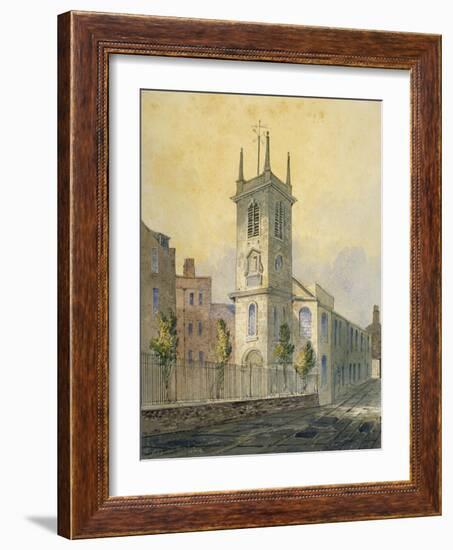 South-West View of the Church of St Olave Jewry, City of London, 1815-William Pearson-Framed Giclee Print