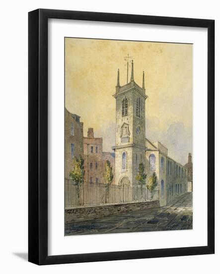 South-West View of the Church of St Olave Jewry, City of London, 1815-William Pearson-Framed Giclee Print