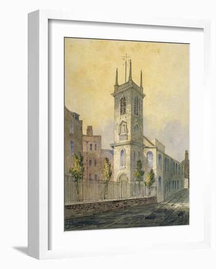 South-West View of the Church of St Olave Jewry, City of London, 1815-William Pearson-Framed Giclee Print