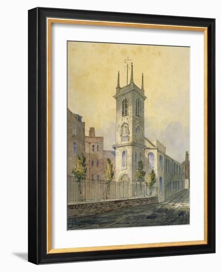 South-West View of the Church of St Olave Jewry, City of London, 1815-William Pearson-Framed Giclee Print