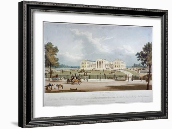 South-West View of the London Orphan Asylum in Lower Clapton, Hackney, London, C1830-George Hawkins-Framed Giclee Print