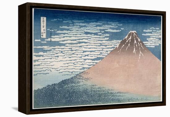 South Wind, Clear Dawn, from the Series '36 Views of Mount Fuji', C.1830-1831-Katsushika Hokusai-Framed Premier Image Canvas