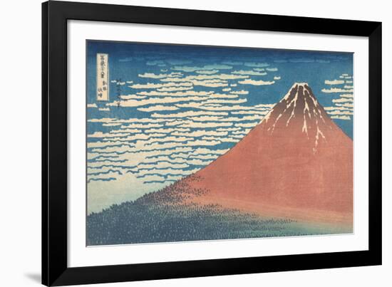 South Wind, Clear Sky-Katsushika Hokusai-Framed Giclee Print