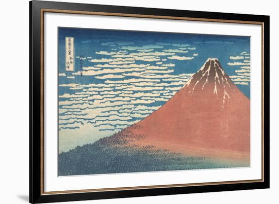 South Wind, Clear Sky-Katsushika Hokusai-Framed Giclee Print