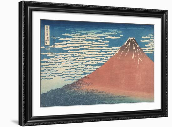 South Wind, Clear Sky-Katsushika Hokusai-Framed Giclee Print