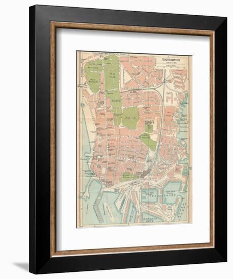 'Southampton', c20th Century-John Bartholomew-Framed Giclee Print