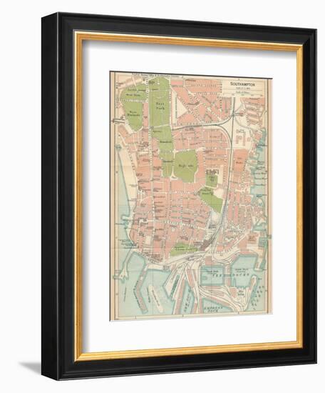 'Southampton', c20th Century-John Bartholomew-Framed Giclee Print