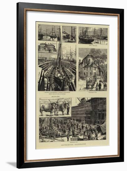 Southampton Illustrated-null-Framed Giclee Print