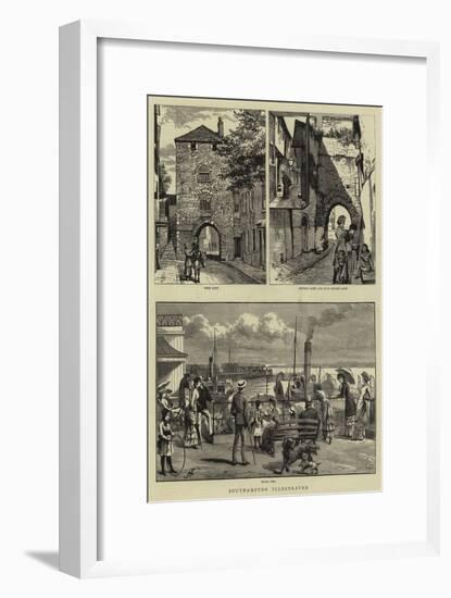 Southampton Illustrated-null-Framed Giclee Print