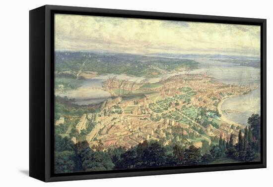 Southampton in the Year 1856-Philip Brannon-Framed Premier Image Canvas