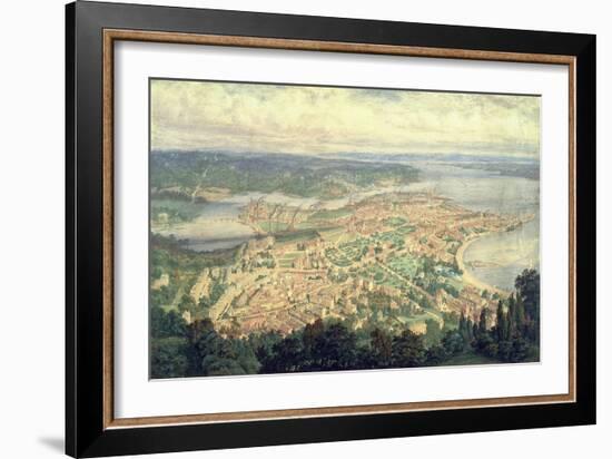 Southampton in the Year 1856-Philip Brannon-Framed Giclee Print