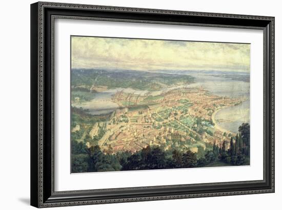 Southampton in the Year 1856-Philip Brannon-Framed Giclee Print