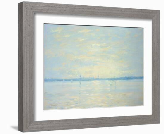 Southampton Water, Sunset, 1999-Jennifer Wright-Framed Giclee Print