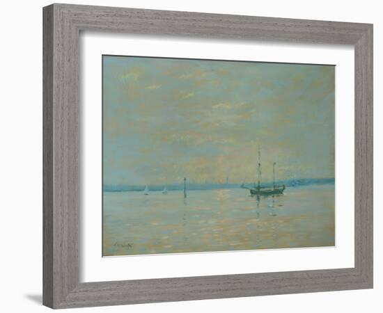 Southampton Water Sunset-Jennifer Wright-Framed Giclee Print
