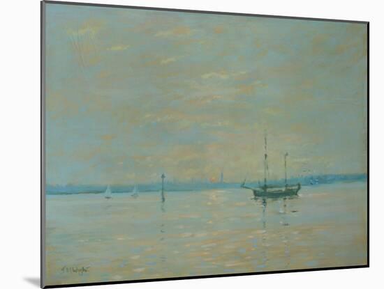 Southampton Water Sunset-Jennifer Wright-Mounted Giclee Print