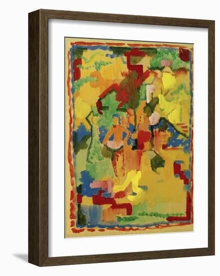 Southerly Garden-Auguste Macke-Framed Giclee Print