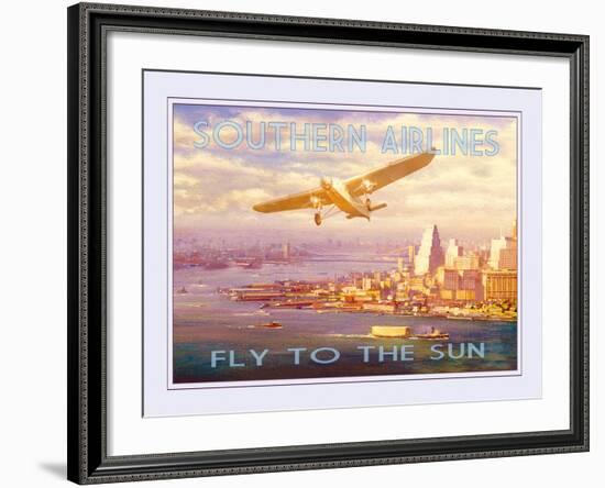 Southern Airlines - Fly to The Sun-The Vintage Collection-Framed Giclee Print