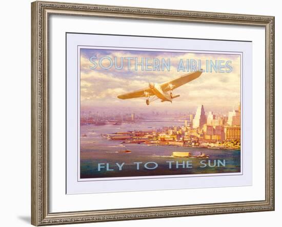 Southern Airlines - Fly to The Sun-The Vintage Collection-Framed Giclee Print