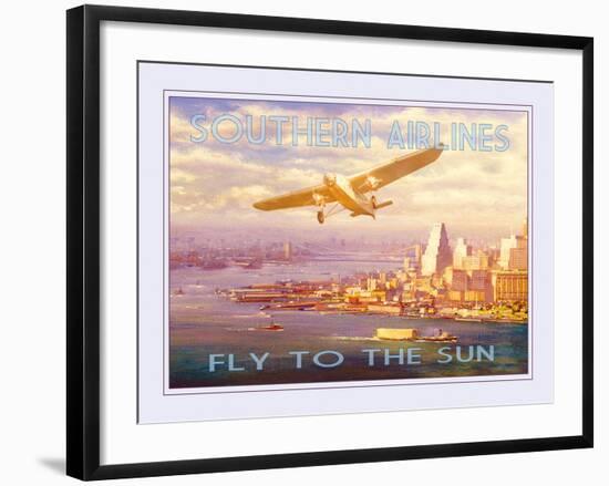 Southern Airlines - Fly to The Sun-The Vintage Collection-Framed Giclee Print