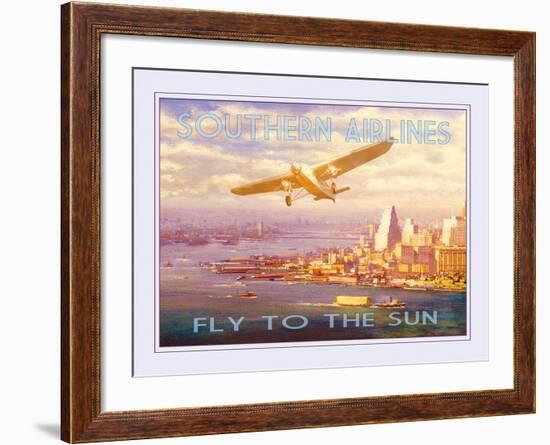 Southern Airlines - Fly to The Sun-The Vintage Collection-Framed Giclee Print