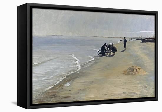 Southern Beach at Skagen, 1884-Peter Severin Kroyer-Framed Premier Image Canvas