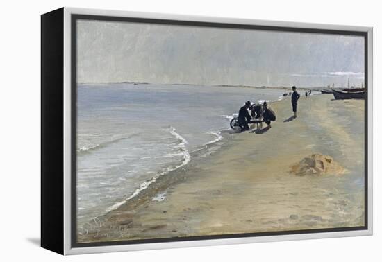 Southern Beach at Skagen, 1884-Peter Severin Kroyer-Framed Premier Image Canvas