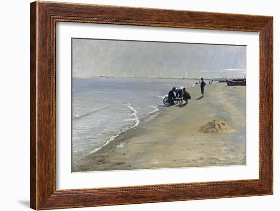 Southern Beach at Skagen, 1884-Peter Severin Kroyer-Framed Giclee Print