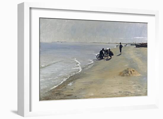 Southern Beach at Skagen, 1884-Peter Severin Kroyer-Framed Giclee Print