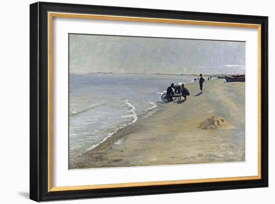 Southern Beach at Skagen, 1884-Peter Severin Kroyer-Framed Giclee Print