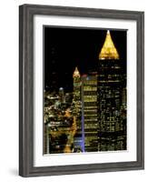 Southern Bell Building at Night, Atlanta, Georgia, USA-Marilyn Parver-Framed Photographic Print