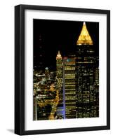 Southern Bell Building at Night, Atlanta, Georgia, USA-Marilyn Parver-Framed Photographic Print