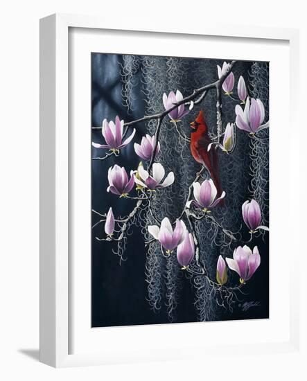 Southern Cheer - Cardinal-Wilhelm Goebel-Framed Giclee Print