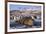 Southern elephant seal, male at sunrise, St Andrews Bay, South Georgia-Tony Heald-Framed Photographic Print