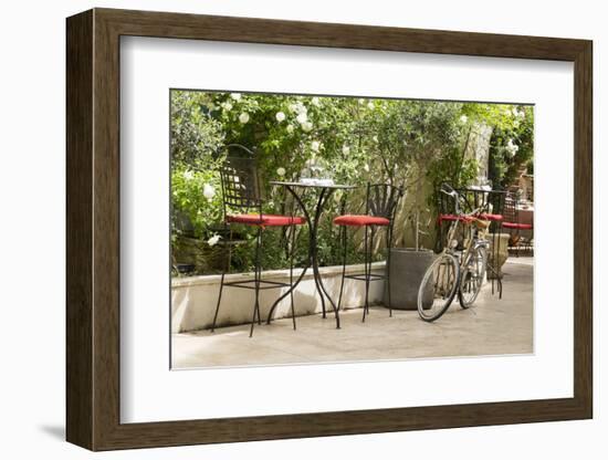 Southern France, St. Remy. Sidewalk Cafes-Emily Wilson-Framed Photographic Print