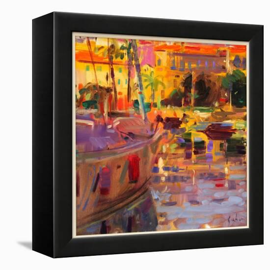 Southern French Port-Peter Graham-Framed Premier Image Canvas